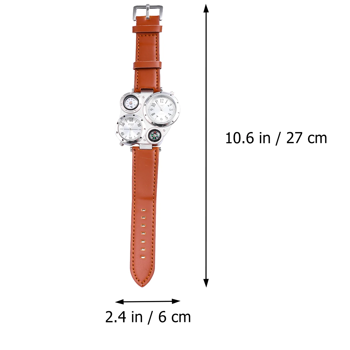 1pcs Thermometer Compass Watch Quartz Mens Fashion Multi Time Display Durable Precise Movement Adjustable Band Gift For Him
1pcs Thermometer Compass Watch Quartz Mens Fashion Multi Time Display Durable Precise Movement Adjustable Band Gift For Him