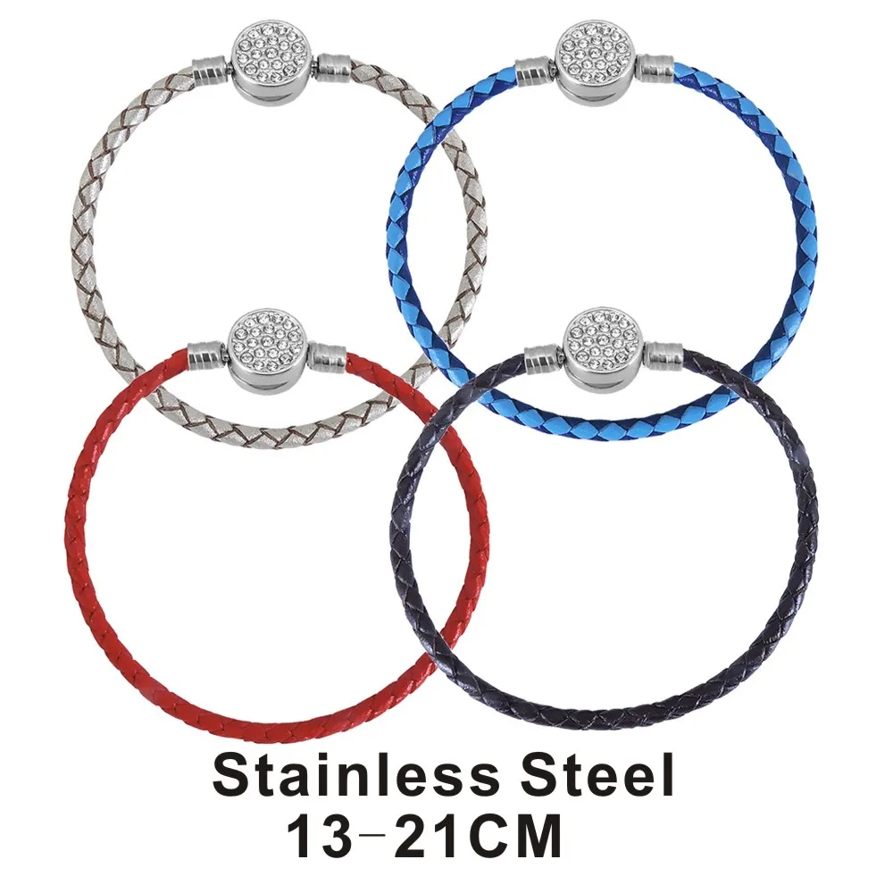 Hot Sale Popular Classic Stainless Steel Summer No Fading Leather Bracelet for Women 13-21cm DIY Accessories Birthday Gift
Hot Sale Popular Classic Stainless Steel Summer No Fading Leather Bracelet for Women 13-21cm DIY Accessories Birthday Gift