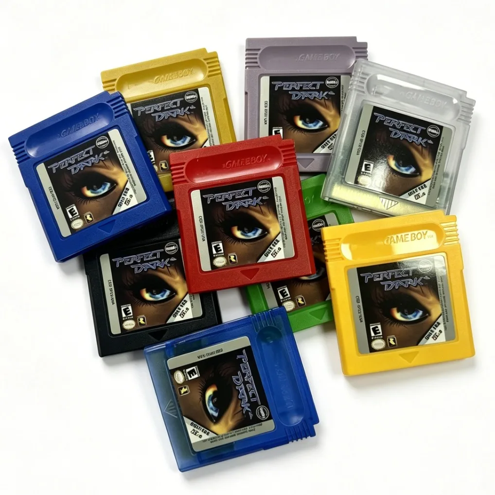 Rewritable USA Version GBC Game Cartridge Perfect Dark 9 Colors Shells with Battery Video Game Console Card
Rewritable USA Version GBC Game Cartridge Perfect Dark 9 Colors Shells with Battery Video Game Console Card