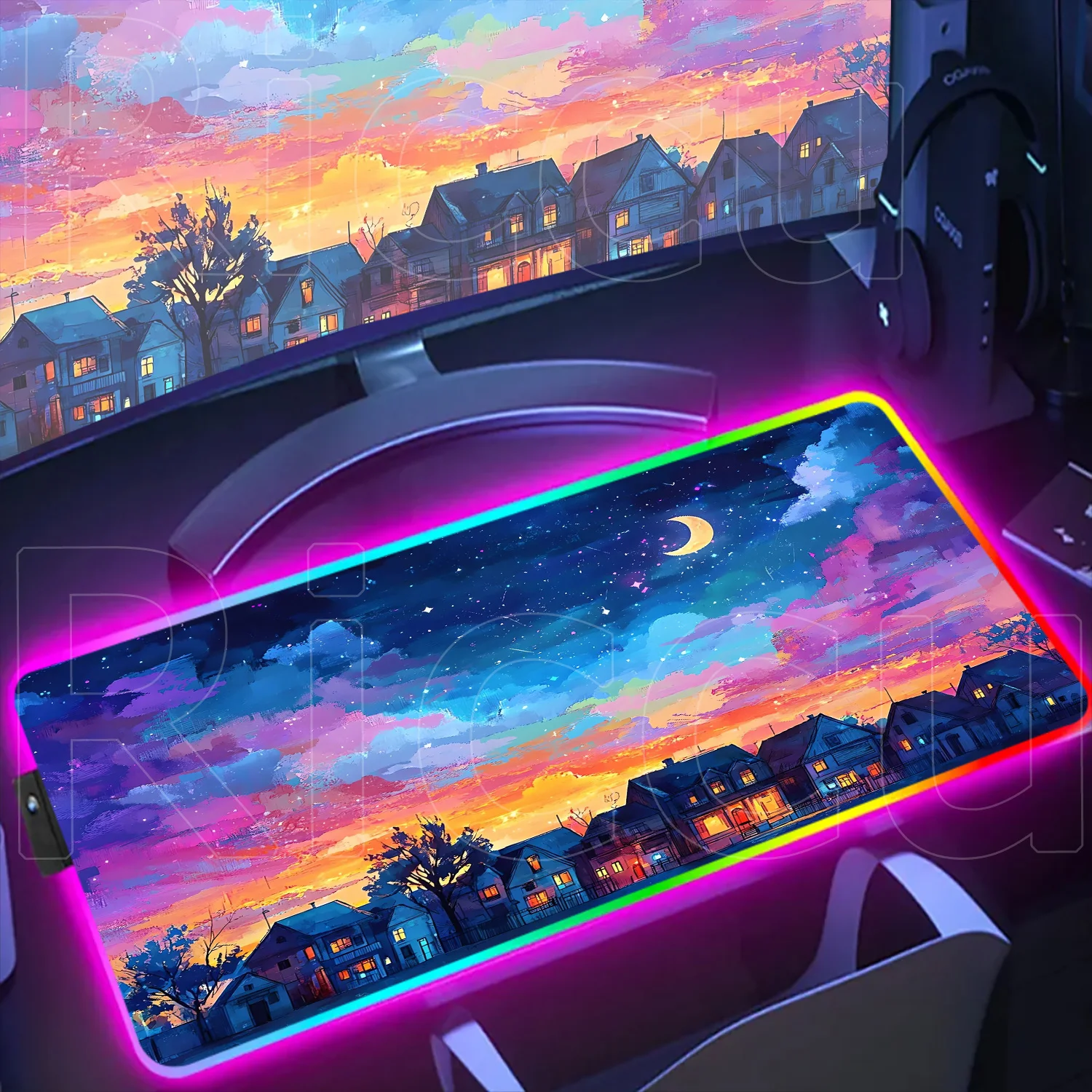 New HD Beautiful Anime Sky Landscape RGB Mouse Pad Durable Home Office Gamer Mousepad Non-slip Rubber PC Laptop Desk Mat XXL Rug
New HD Beautiful Anime Sky Landscape RGB Mouse Pad Durable Home Office Gamer Mousepad Non-slip Rubber PC Laptop Desk Mat XXL Rug
