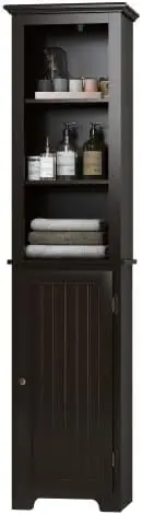 64" Freestanding Storage Cabinet, Bathroom Tall Silm Cabinet with Doors and Adjustable Shelves, Free Standing Linen Tower, Home
64" Freestanding Storage Cabinet, Bathroom Tall Silm Cabinet with Doors and Adjustable Shelves, Free Standing Linen Tower, Home
