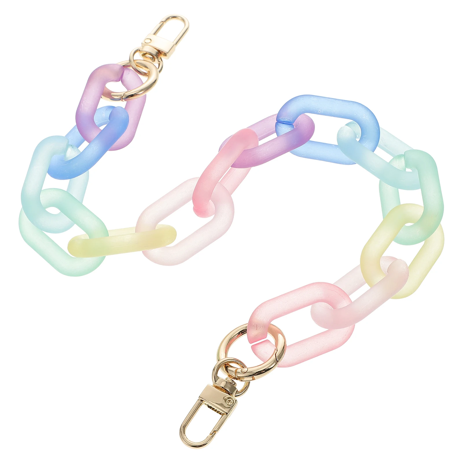 Environmental Protection Chain Straps Acrylic DIY Bag Chains Tote Replacement Strong Durable Rainbow Matching Purse
Environmental Protection Chain Straps Acrylic DIY Bag Chains Tote Replacement Strong Durable Rainbow Matching Purse