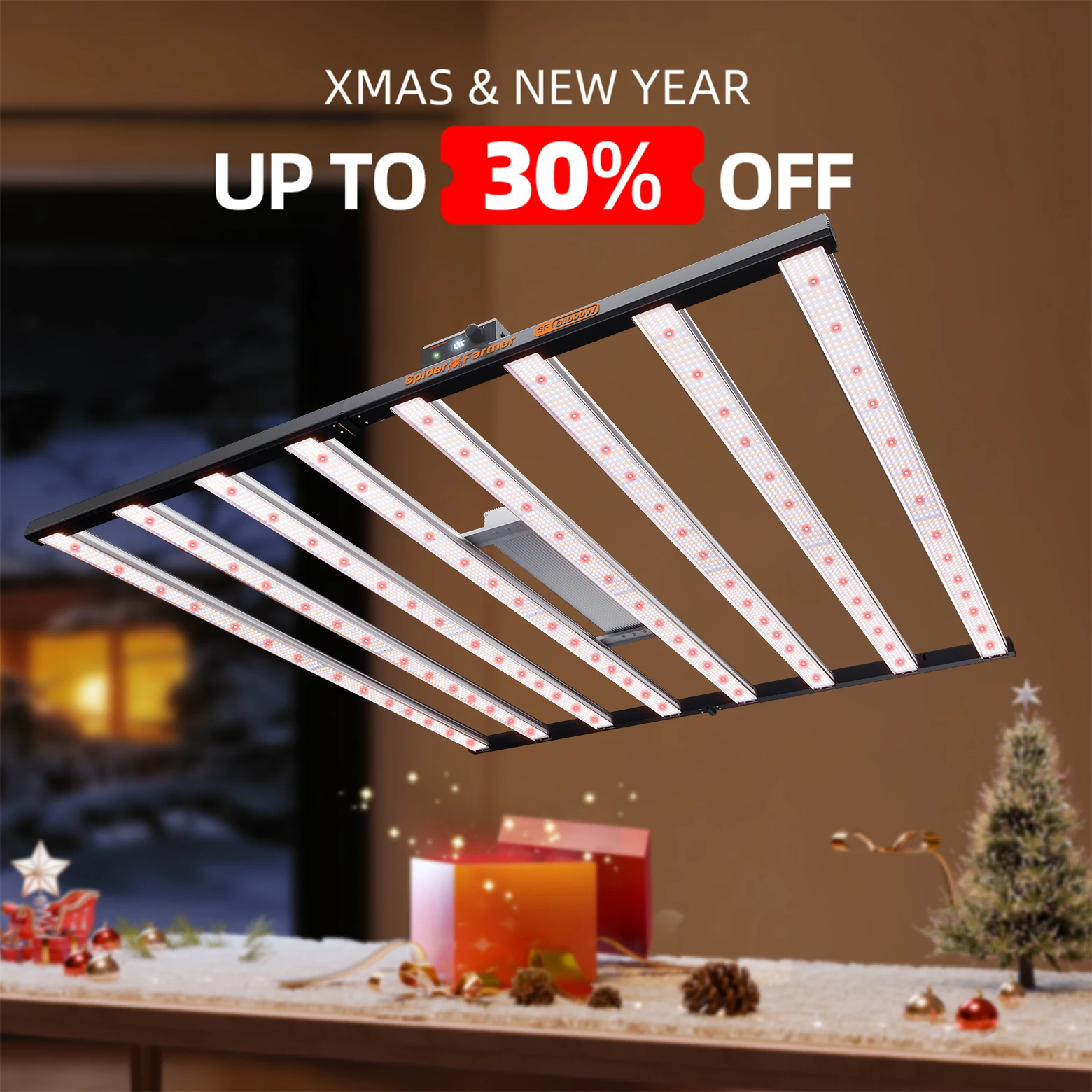 2025 Spider Farmer G1000W Светодиодный светильник для выращивания растений полного спектра с регулируемой яркостью для палатки для выращивания 150x150 см с управлением через приложение
2025 Spider Farmer G1000W Светодиодный светильник для выращивания растений полного спектра с регулируемой яркостью для палатки для выращивания 150x150 см с управлением через приложение