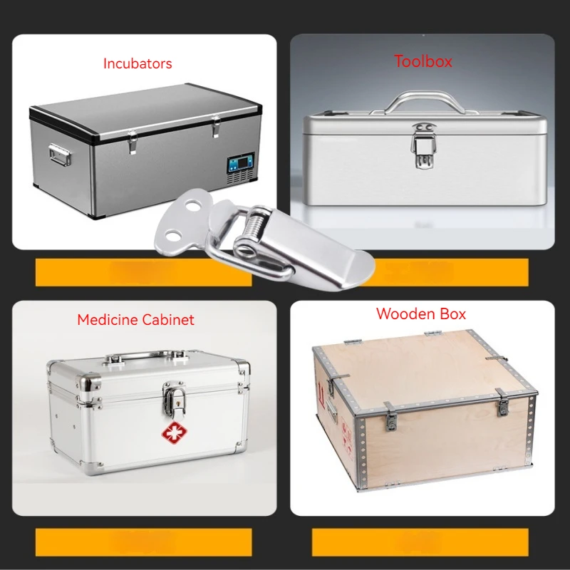 Thickened Stainless Steel Duckbill Spring Buckle Tool Box Suitcase Lock Wooden Box Metal Lock Buckle Fixed Connection
Thickened Stainless Steel Duckbill Spring Buckle Tool Box Suitcase Lock Wooden Box Metal Lock Buckle Fixed Connection