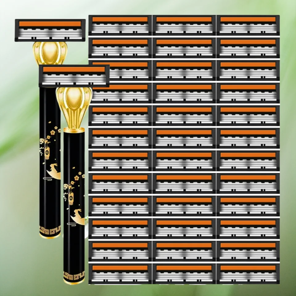 3-layer Shaver sackPremium Stainless Steel Safety Razor with Replaceable Blades - Smooth and Comfortable Shave
3-layer Shaver sackPremium Stainless Steel Safety Razor with Replaceable Blades - Smooth and Comfortable Shave