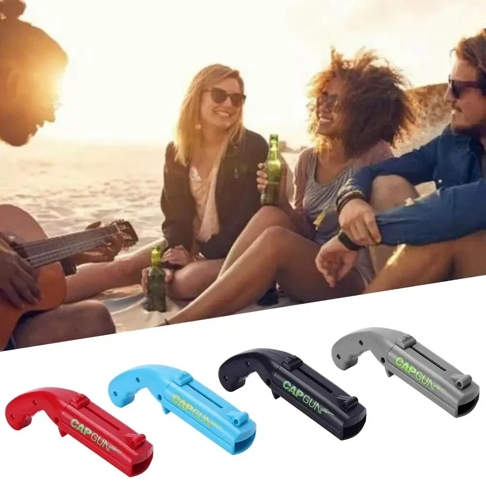 Cap Gun Beer Bottle Opener - Portable Beverage Cap Launcher Tool for Kitchen Bar Party Supplies Accessories, Fun Drinking Gadget
Cap Gun Beer Bottle Opener - Portable Beverage Cap Launcher Tool for Kitchen Bar Party Supplies Accessories, Fun Drinking Gadget