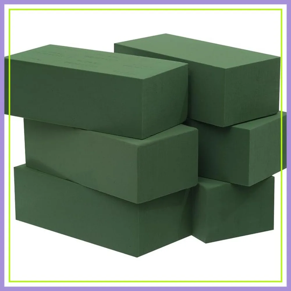 6pc Wet Fresh Floral Foam Blocks Green Florist Foam Bricks 8.9x3.9x3in for Flower Arrangement Crafts
6pc Wet Fresh Floral Foam Blocks Green Florist Foam Bricks 8.9x3.9x3in for Flower Arrangement Crafts