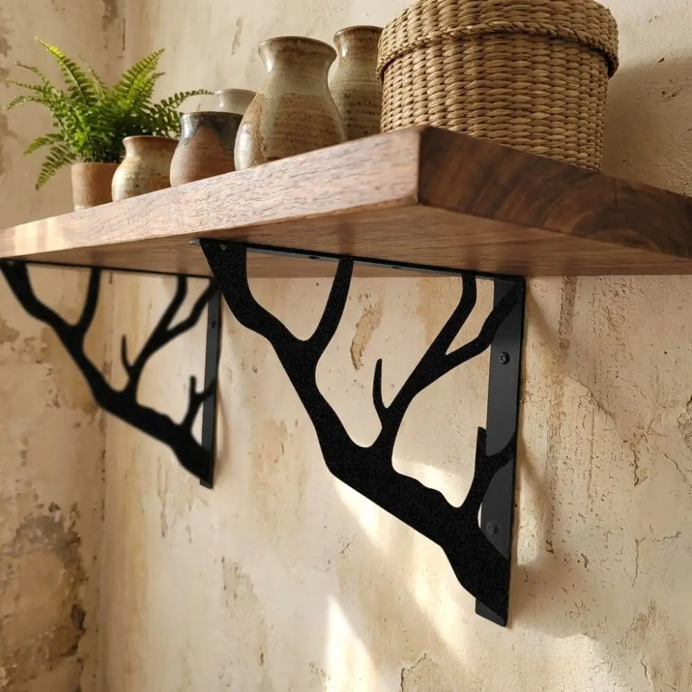 2Pcs Tree Shaped Metal Shelf Brackets Heavy-Duty Thickened L-Shaped Brackets Triangular Cast Iron Support Bracket Garden
2Pcs Tree Shaped Metal Shelf Brackets Heavy-Duty Thickened L-Shaped Brackets Triangular Cast Iron Support Bracket Garden