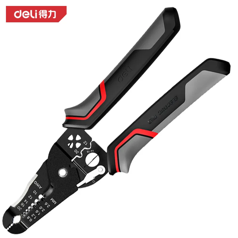 Deli Wire stripping pliers, electrician pliers, wire pulling pliers, cable stripping device with blade cutting pliers
Deli Wire stripping pliers, electrician pliers, wire pulling pliers, cable stripping device with blade cutting pliers