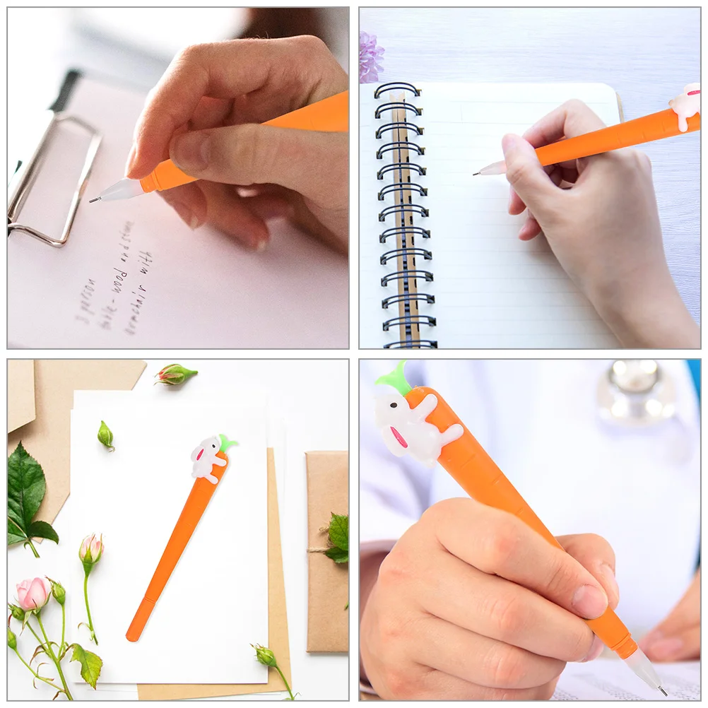 10pcs Cartoon Pen Rabbit Carrot Shape Gel Ink Pens Smooth Writing Student Office School Novelty Design Cartoon Gel Pen Cute
10pcs Cartoon Pen Rabbit Carrot Shape Gel Ink Pens Smooth Writing Student Office School Novelty Design Cartoon Gel Pen Cute