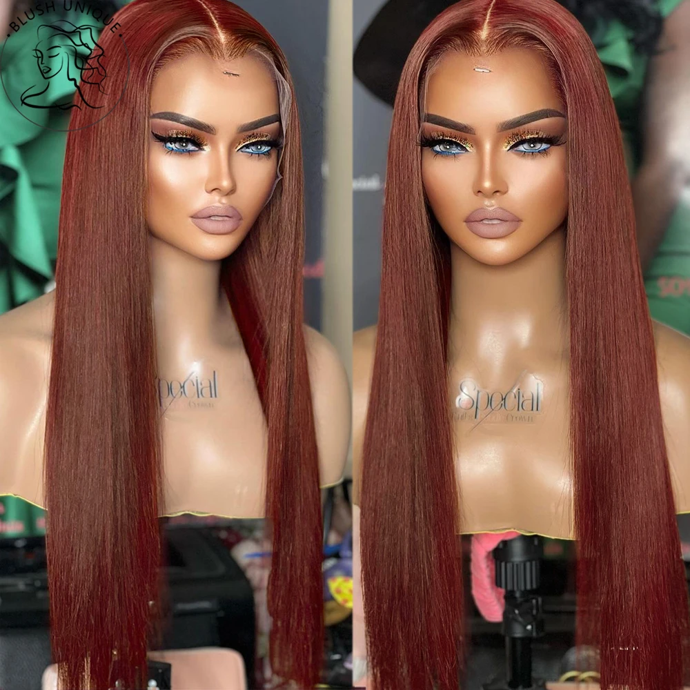 Reddish Brown Straight Lace Front Wigs HD Transparent Straight Lace Frontal Wigs Pre Plucked Brown Wig Synthetic Glueless Wigs
Reddish Brown Straight Lace Front Wigs HD Transparent Straight Lace Frontal Wigs Pre Plucked Brown Wig Synthetic Glueless Wigs