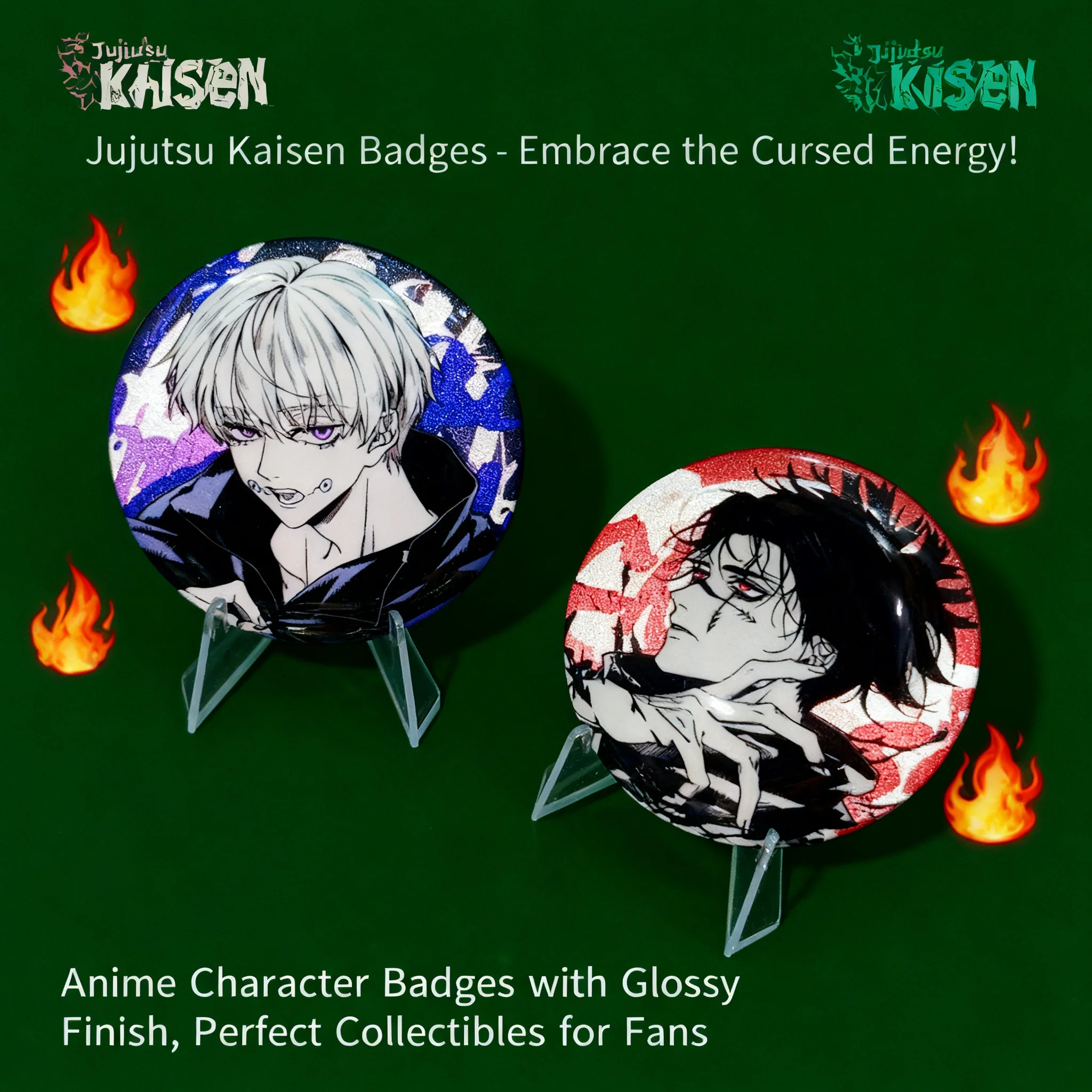 Jujutsu Kaisen Badge Yuta Okkotsu Double Flash Brooch Anime Cosplay Pin Reflective Hikaru Dogtooth Inumaki Toge
Jujutsu Kaisen Badge Yuta Okkotsu Double Flash Brooch Anime Cosplay Pin Reflective Hikaru Dogtooth Inumaki Toge