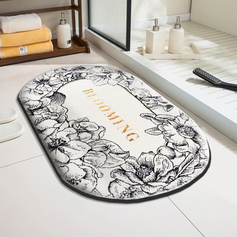 Simple thickened bathroom flannel soft floor mat shower room absorbent mat door household toilet mat non-slip foot mat
Simple thickened bathroom flannel soft floor mat shower room absorbent mat door household toilet mat non-slip foot mat