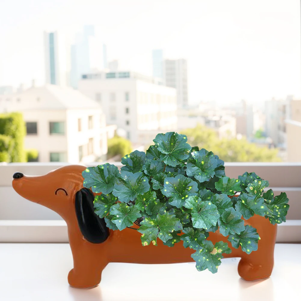 Dachshund Flower Pot Flower Planter Resin Succulent Flower Planter Cute Dog Pot Planter for Flowers & Small Plants
Dachshund Flower Pot Flower Planter Resin Succulent Flower Planter Cute Dog Pot Planter for Flowers & Small Plants