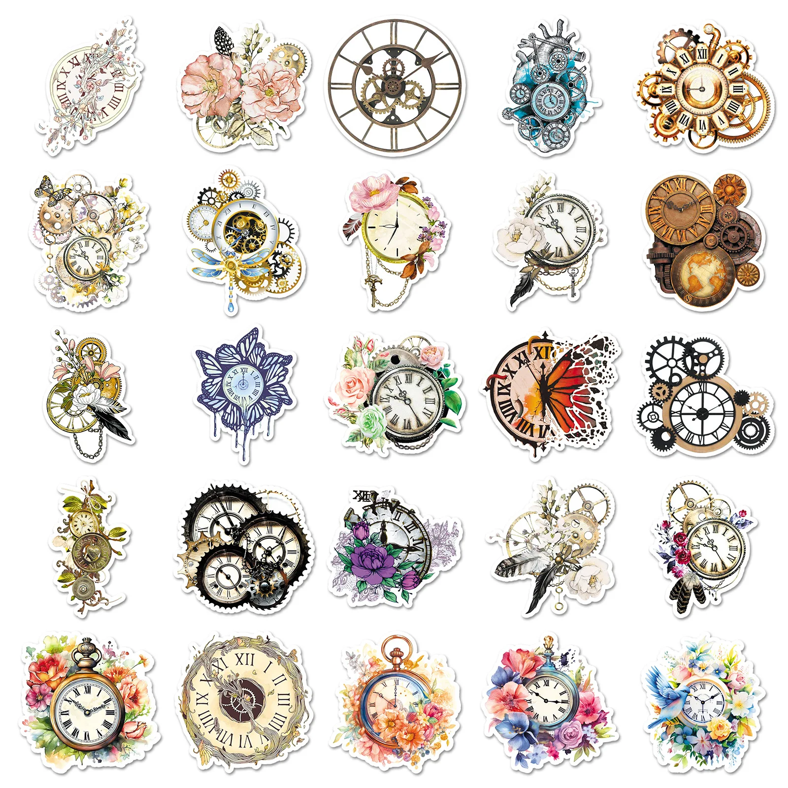 10/50PCS Retro Mechanical Clock Graffiti Stickers Nostalgic Art DIY Toys Secret for Bottle Scrapbook Travel Bag Aesthetic Decals
10/50PCS Retro Mechanical Clock Graffiti Stickers Nostalgic Art DIY Toys Secret for Bottle Scrapbook Travel Bag Aesthetic Decals