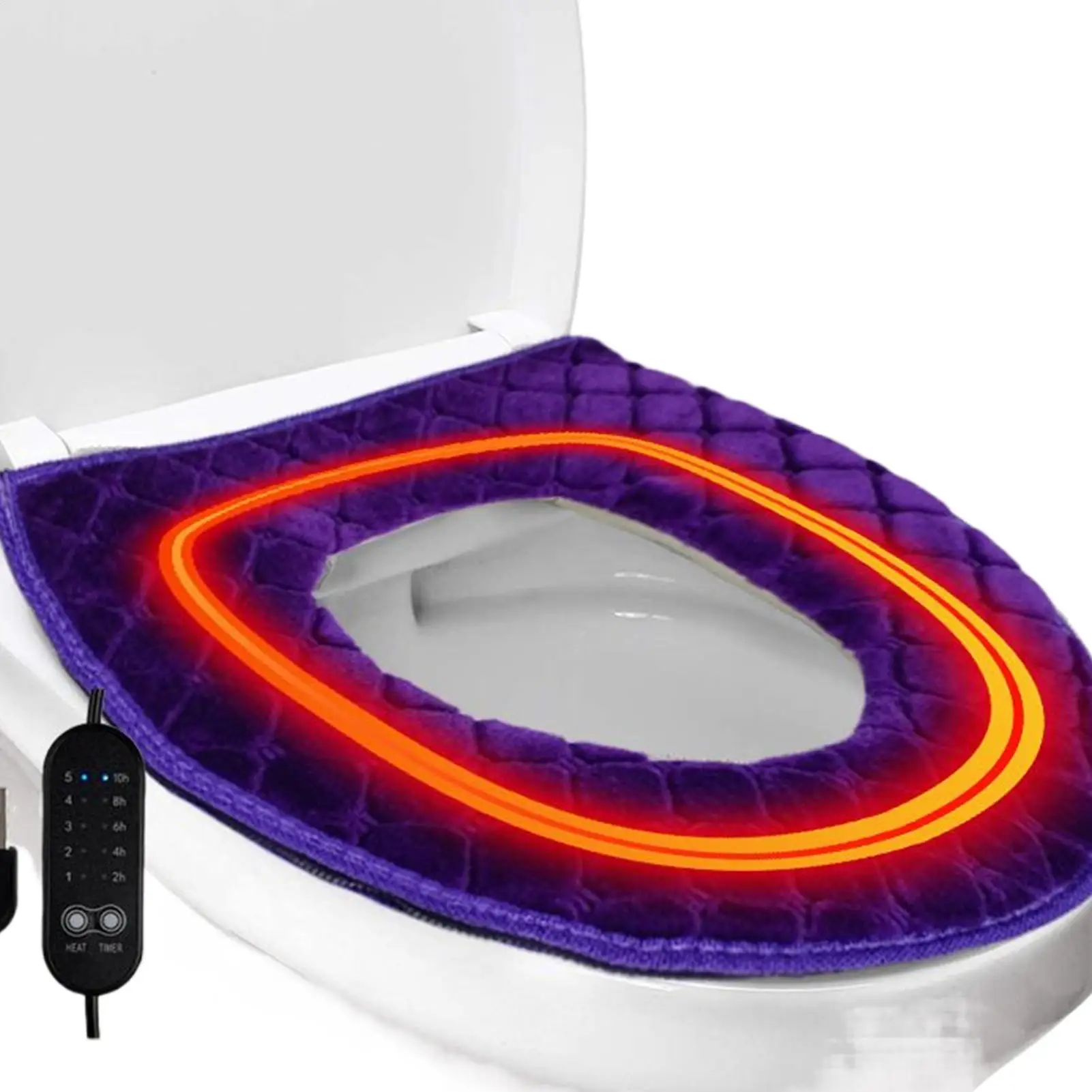 Подключающее сиденье для унитаза с подогревом, 5-уровневое регулируемое сиденье для унитаза, зимний коврик с быстрым нагревом, теплый коврик для холодной погоды
Подключающее сиденье для унитаза с подогревом, 5-уровневое регулируемое сиденье для унитаза, зимний коврик с быстрым нагревом, теплый коврик для холодной погоды