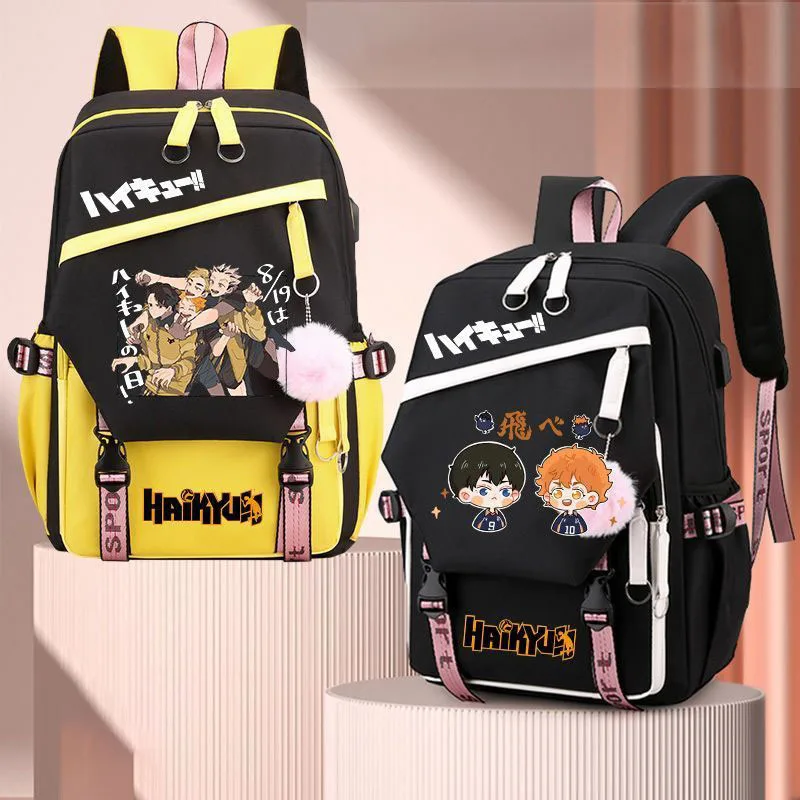 Haikyuu!! Anime Peripheral Backpack Trendy Large Capacity Unisex Students School Bag Cartoon Bookbag USB Laptop Travel Rucksack
Haikyuu!! Anime Peripheral Backpack Trendy Large Capacity Unisex Students School Bag Cartoon Bookbag USB Laptop Travel Rucksack
