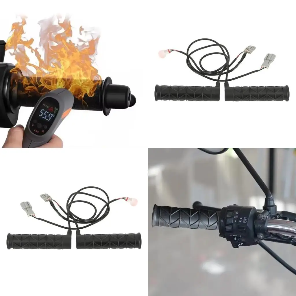 Heated Motorcycle Handle Grips with Waterproof Design & Comfortable Ergonomic Grip Quick Heating Handlebar Grip Pair
Heated Motorcycle Handle Grips with Waterproof Design & Comfortable Ergonomic Grip Quick Heating Handlebar Grip Pair