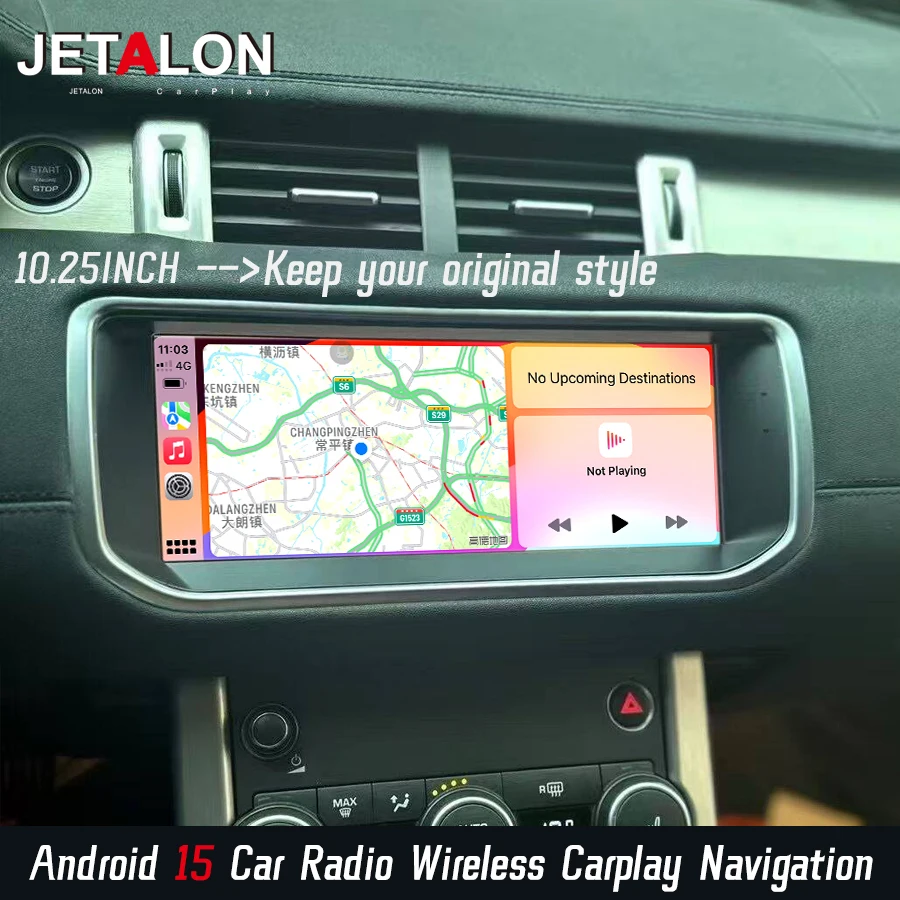 10,25-дюймовый беспроводной Carplay автомобильный радиоприемник Android15 для Land Rover Range Rover Evoque LRX L538 4G GPS стерео мультимедийный видеоплеер
10,25-дюймовый беспроводной Carplay автомобильный радиоприемник Android15 для Land Rover Range Rover Evoque LRX L538 4G GPS стерео мультимедийный видеоплеер