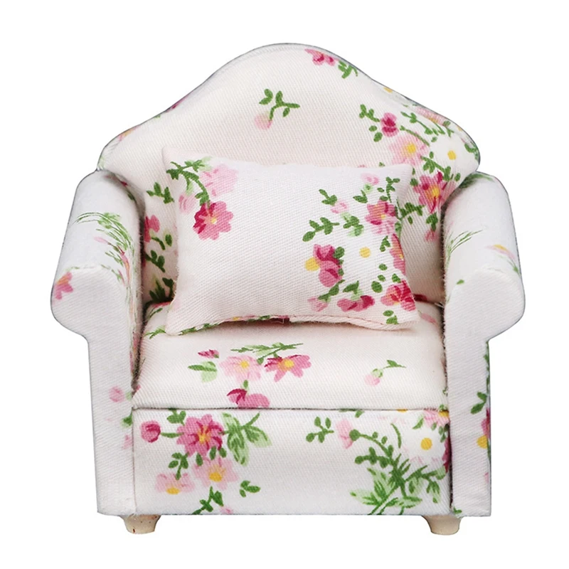 1/12 Scale Dollhouse Miniature Sofa, Mini Single Sofa Armchair With Pillow Decoration For Furniture Doll House Bedroom
1/12 Scale Dollhouse Miniature Sofa, Mini Single Sofa Armchair With Pillow Decoration For Furniture Doll House Bedroom