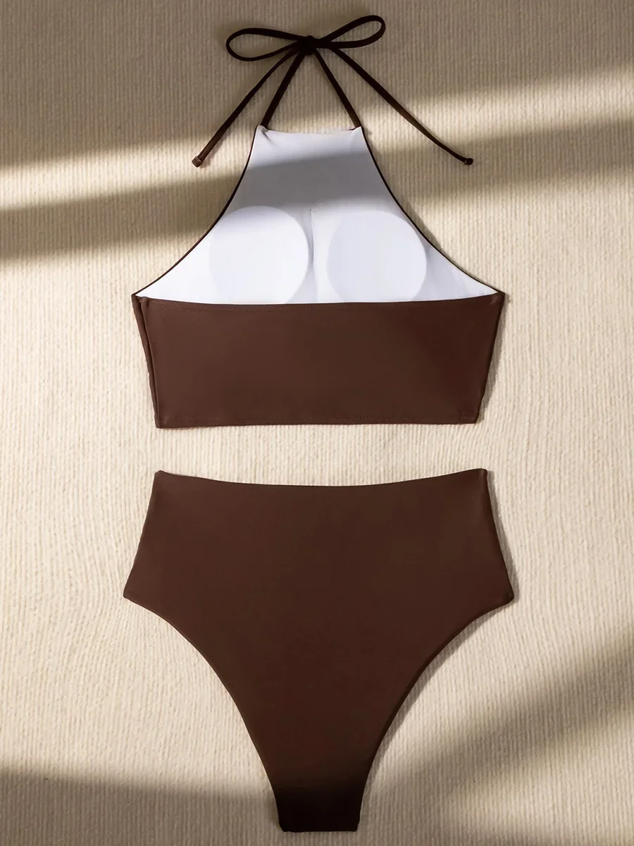 Wrinkled Halter High Neck Bikinis 2026 Female Swimsuit High Waist Bikini Women Swimwear Two-pieces Bikini Set Bathing Suit Swim
Wrinkled Halter High Neck Bikinis 2026 Female Swimsuit High Waist Bikini Women Swimwear Two-pieces Bikini Set Bathing Suit Swim