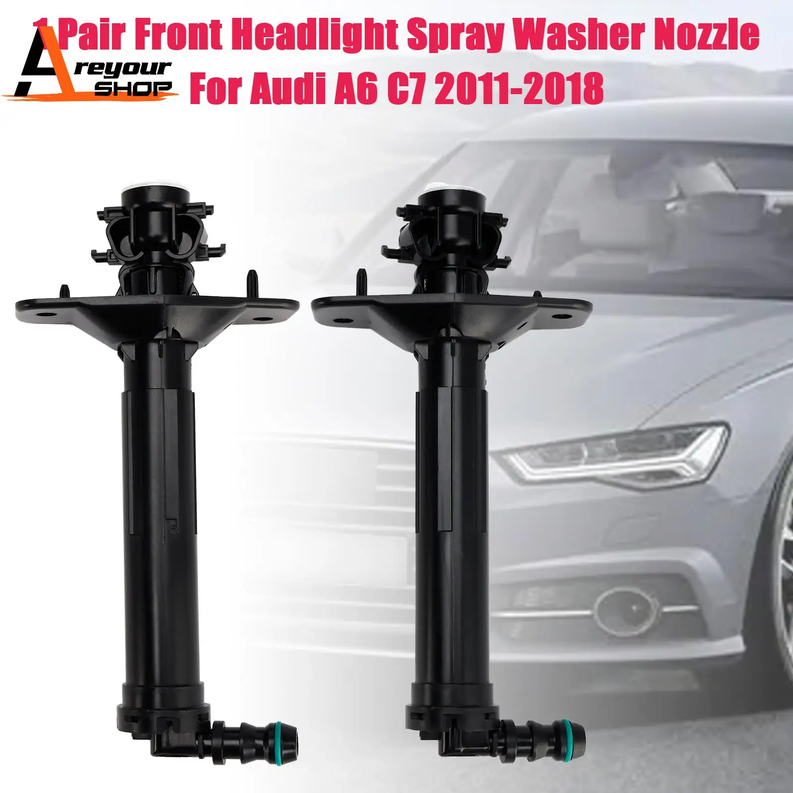 1PC/Pair Front Headlight Spray Washer Nozzle for Audi A6 C7 2011 2012 2013 2014 2015 2016 2017 2018
1PC/Pair Front Headlight Spray Washer Nozzle for Audi A6 C7 2011 2012 2013 2014 2015 2016 2017 2018