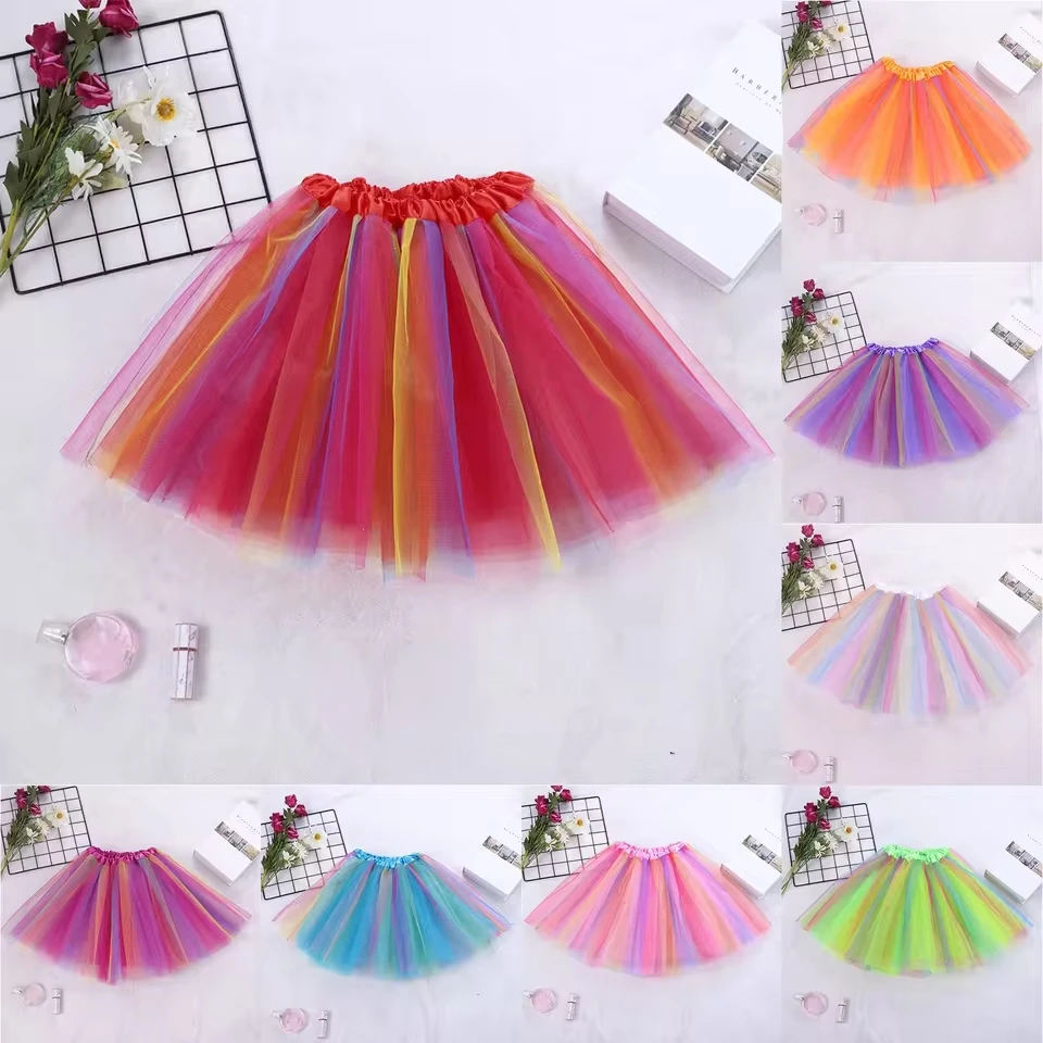 Women'S Color Multicolor Skirt Carnival Support Half Body Puff Petticoat Colorful Small Short Skirt Summer Pleated Mini Skirts
Women'S Color Multicolor Skirt Carnival Support Half Body Puff Petticoat Colorful Small Short Skirt Summer Pleated Mini Skirts