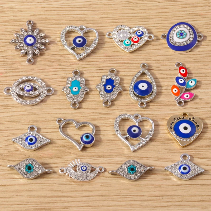 Tusember 10pcs Enamel Turkey Lucky Blue Evil Eye Charms Pendants for Jewelry Making Earrings Necklace Bracelet DIY Accessories
Tusember 10pcs Enamel Turkey Lucky Blue Evil Eye Charms Pendants for Jewelry Making Earrings Necklace Bracelet DIY Accessories