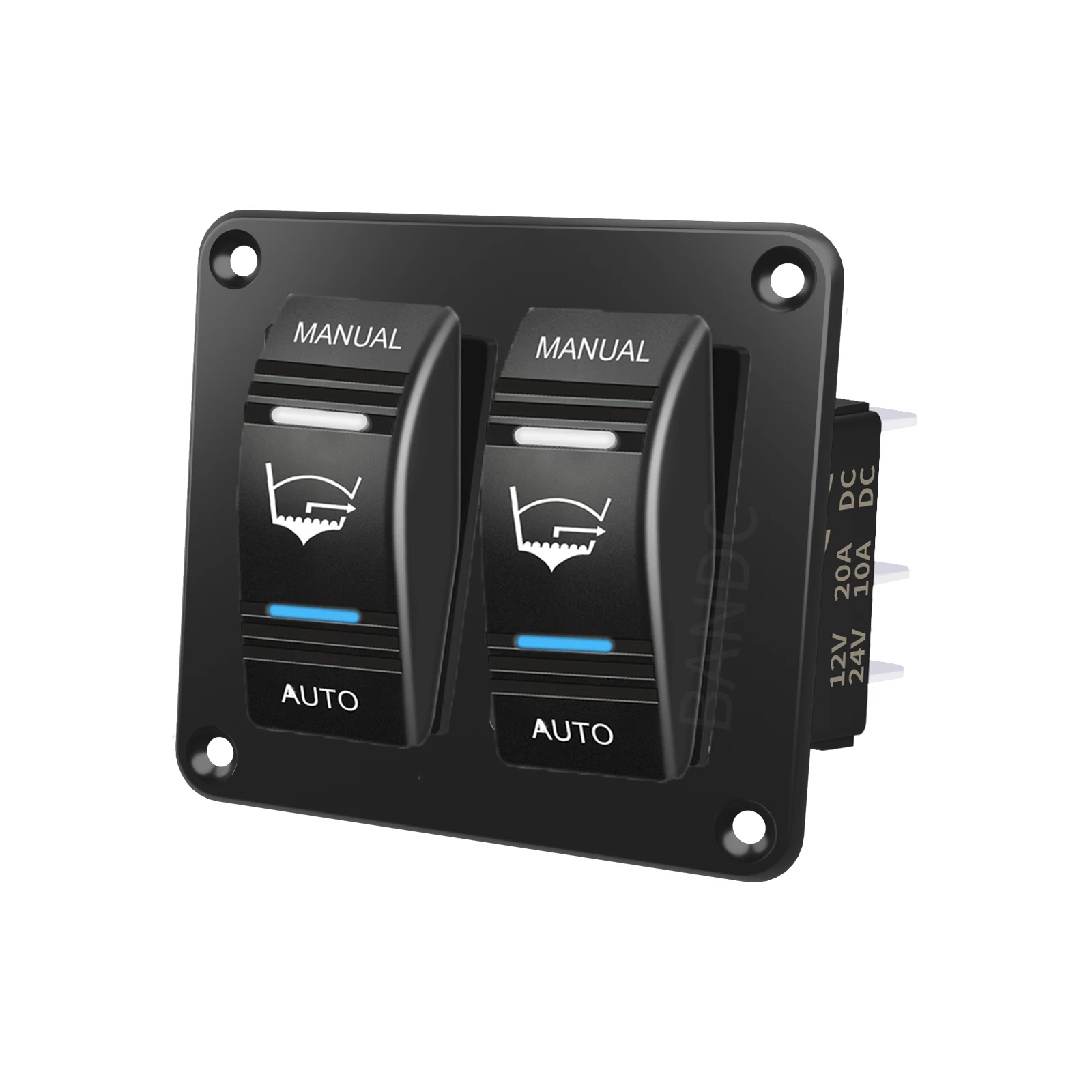Bilge Pump Switch Panel ON-Off-ON Latching Rocker Switch Panel for Marine Boat Console 12V/20A 24V/10A Waterproof
Bilge Pump Switch Panel ON-Off-ON Latching Rocker Switch Panel for Marine Boat Console 12V/20A 24V/10A Waterproof