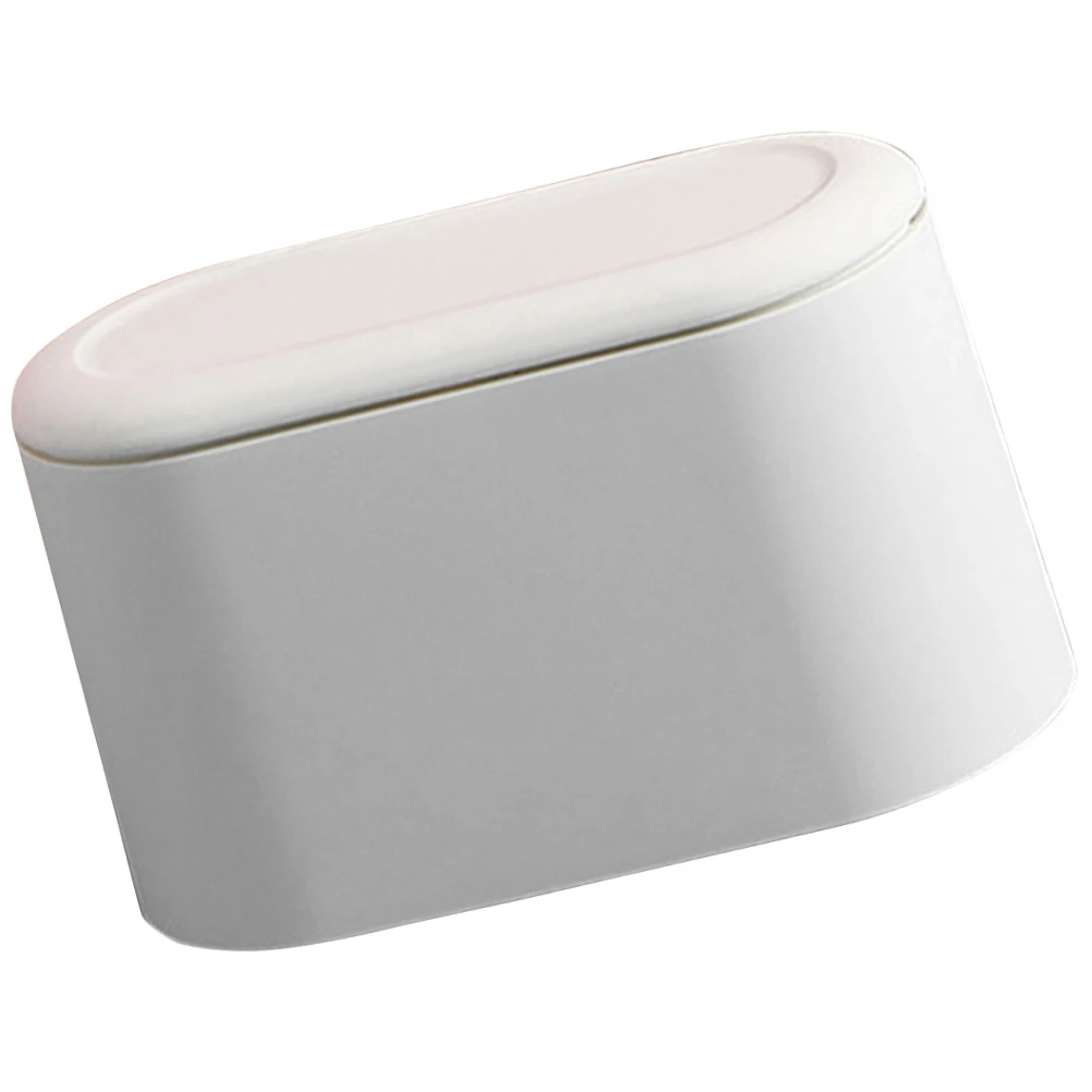 Mini Desktop Trash Can Press Type Garbage Bucket Plastic Waste Container Lid Tabletop Small Paper Bin White Household Kitchen
Mini Desktop Trash Can Press Type Garbage Bucket Plastic Waste Container Lid Tabletop Small Paper Bin White Household Kitchen