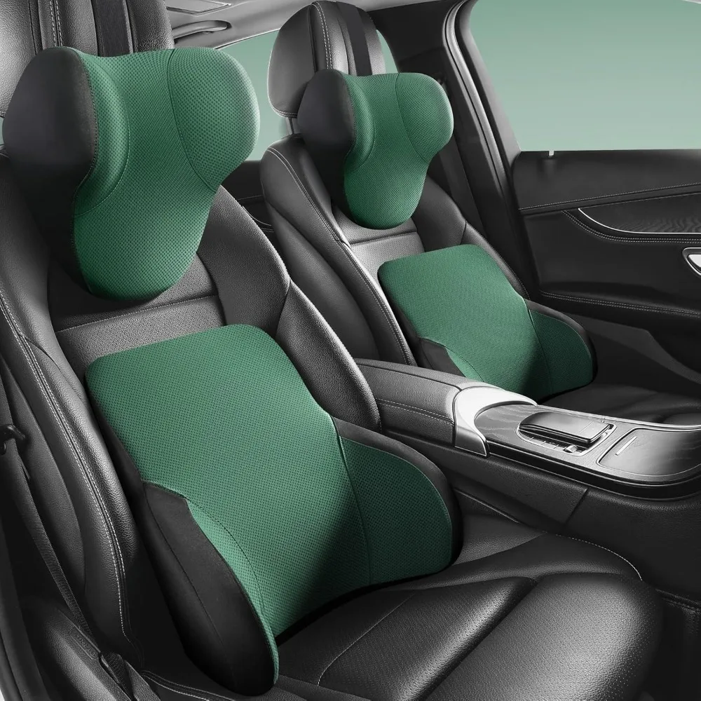 2 Pack Car Headrest & Lumbar Support for Car Seats, Office Chairs to Relieve Neck and Back Pain Memory Foam Support Pillow -U-Sh
2 Pack Car Headrest & Lumbar Support for Car Seats, Office Chairs to Relieve Neck and Back Pain Memory Foam Support Pillow -U-Sh
