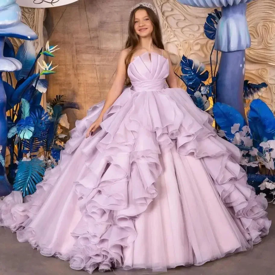 Customized Lavender Flower Girl Dresses For Wedding Tiered Floor Length Elegant Princess Bridesmaid Birthday Party Pageant Gown
Customized Lavender Flower Girl Dresses For Wedding Tiered Floor Length Elegant Princess Bridesmaid Birthday Party Pageant Gown