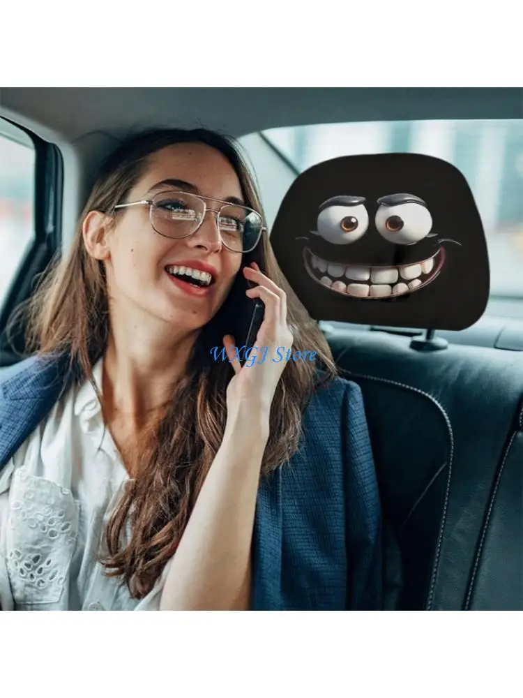 37JE Halloween Car Headrest Covers With Funny Faces For Spooky Themed Interior Decors And Comfortable Neck Support
37JE Halloween Car Headrest Covers With Funny Faces For Spooky Themed Interior Decors And Comfortable Neck Support