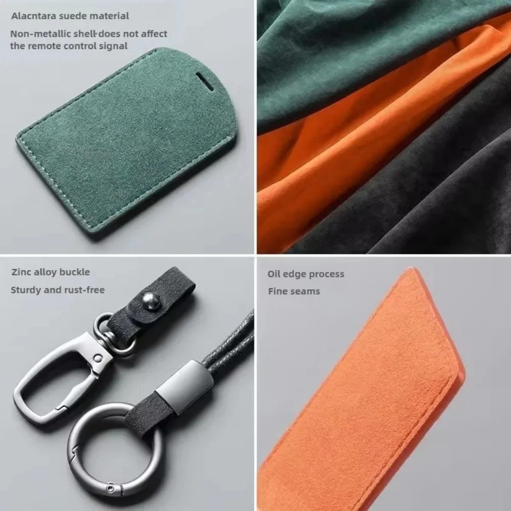 4 Colors Universal Auto NFC Key Card Cover Suede Leather Key Fob Protector Anti Scratch Car Key Holder Case
4 Colors Universal Auto NFC Key Card Cover Suede Leather Key Fob Protector Anti Scratch Car Key Holder Case