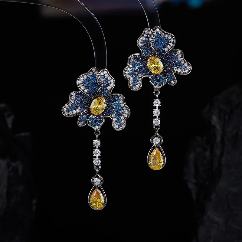 blue pink fushia zirconia flower earrings for women sweet luxury jewelry dinner party wedding daily wear jewelry
blue pink fushia zirconia flower earrings for women sweet luxury jewelry dinner party wedding daily wear jewelry
