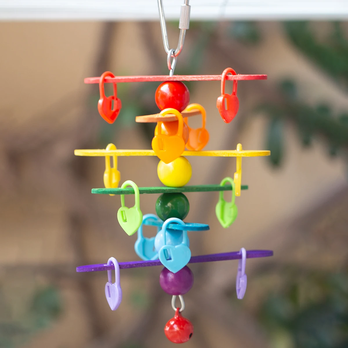 Keep Your Bird Happy & Healthy Encourages Play & Exercise Interactive Parrot Toy
Keep Your Bird Happy & Healthy Encourages Play & Exercise Interactive Parrot Toy