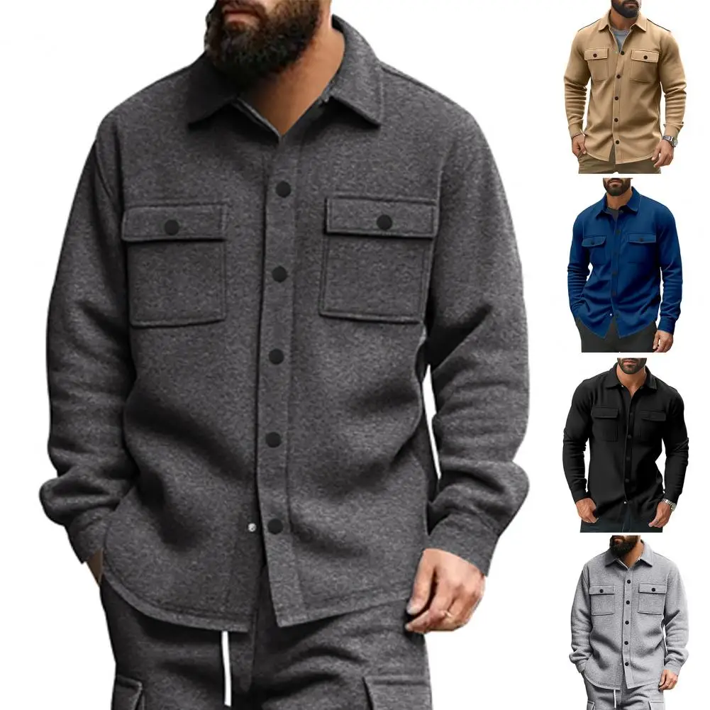 New Luxury Business Male Woolen Jackets Fashion Lapel Button-down Solid Color Long Sleeve Coats Trendy High Quality Outerwears
New Luxury Business Male Woolen Jackets Fashion Lapel Button-down Solid Color Long Sleeve Coats Trendy High Quality Outerwears