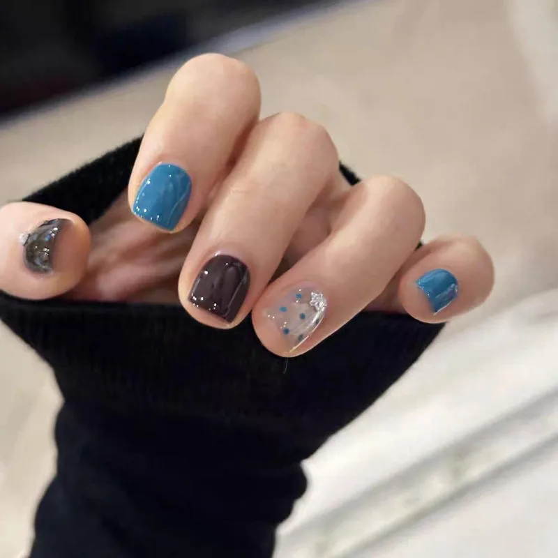 30Pcs Fake Nails Brown and Blue Cat-Eye Polka Dots—Cute Short Commuter-Friendly Press-On High-Quality Nails—Perfect for Girls
30Pcs Fake Nails Brown and Blue Cat-Eye Polka Dots—Cute Short Commuter-Friendly Press-On High-Quality Nails—Perfect for Girls