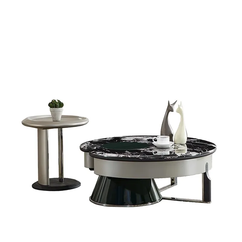 Marble coffee table, living room, household, high-end, light luxury, modern, round, simple, high-end tea table
Marble coffee table, living room, household, high-end, light luxury, modern, round, simple, high-end tea table
