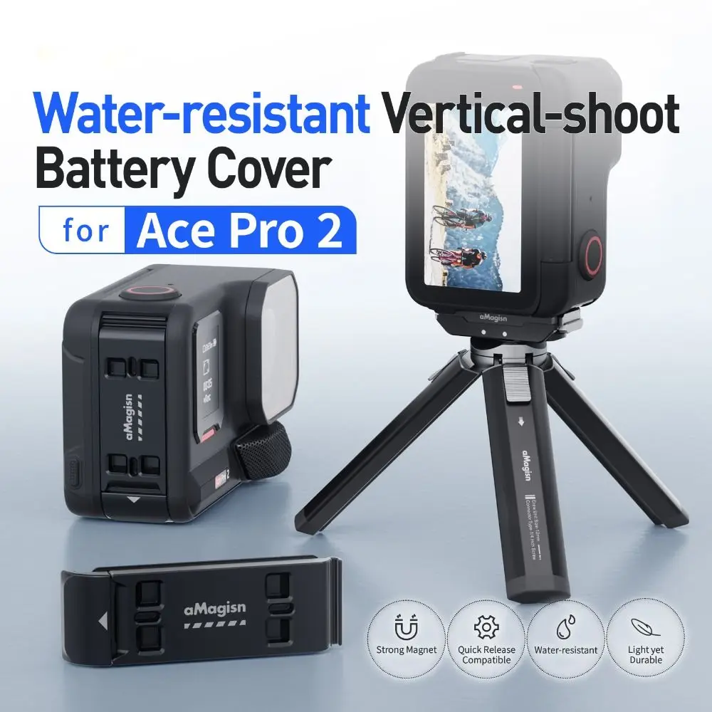 Quick Release Battery Side Interface Cover Magnetic Waterproof Vertical Adapter Aluminum Alloy for Insta360 Ace Pro 2
Quick Release Battery Side Interface Cover Magnetic Waterproof Vertical Adapter Aluminum Alloy for Insta360 Ace Pro 2