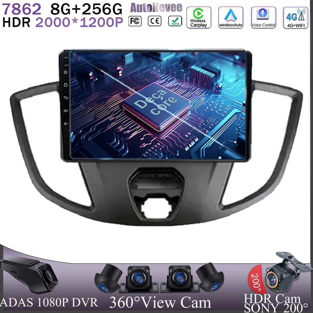 For Ford Transit 2015-2018 Android 13 Auto Radio GPS Navigation Stereo No 2Din DVD WiFi Car Multimedia Player Carplay Head Unit
For Ford Transit 2015-2018 Android 13 Auto Radio GPS Navigation Stereo No 2Din DVD WiFi Car Multimedia Player Carplay Head Unit
