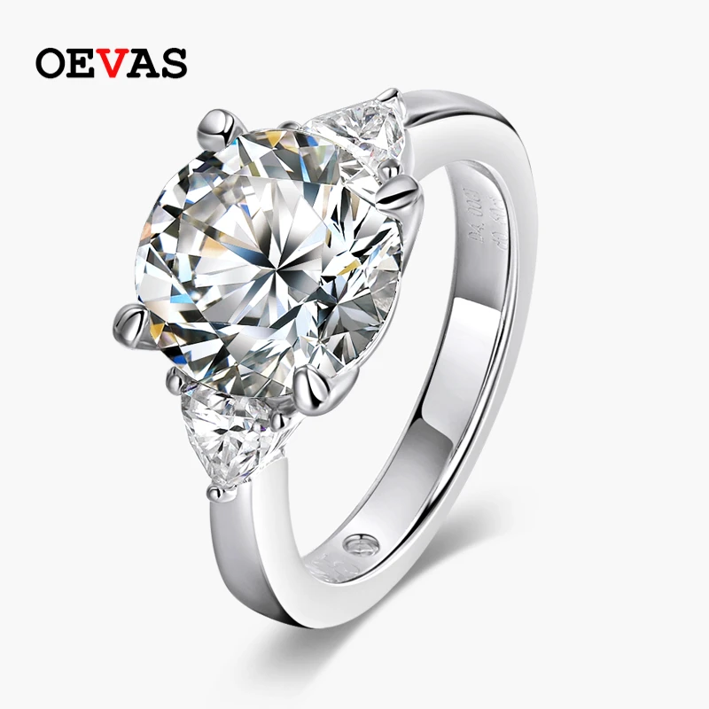 OEVAS 100% 925 Sterling Silver 4cttw D Color Moissanite Rings For Women Diamond Engagement Wedding Band Fine Jewelry Gifts
OEVAS 100% 925 Sterling Silver 4cttw D Color Moissanite Rings For Women Diamond Engagement Wedding Band Fine Jewelry Gifts