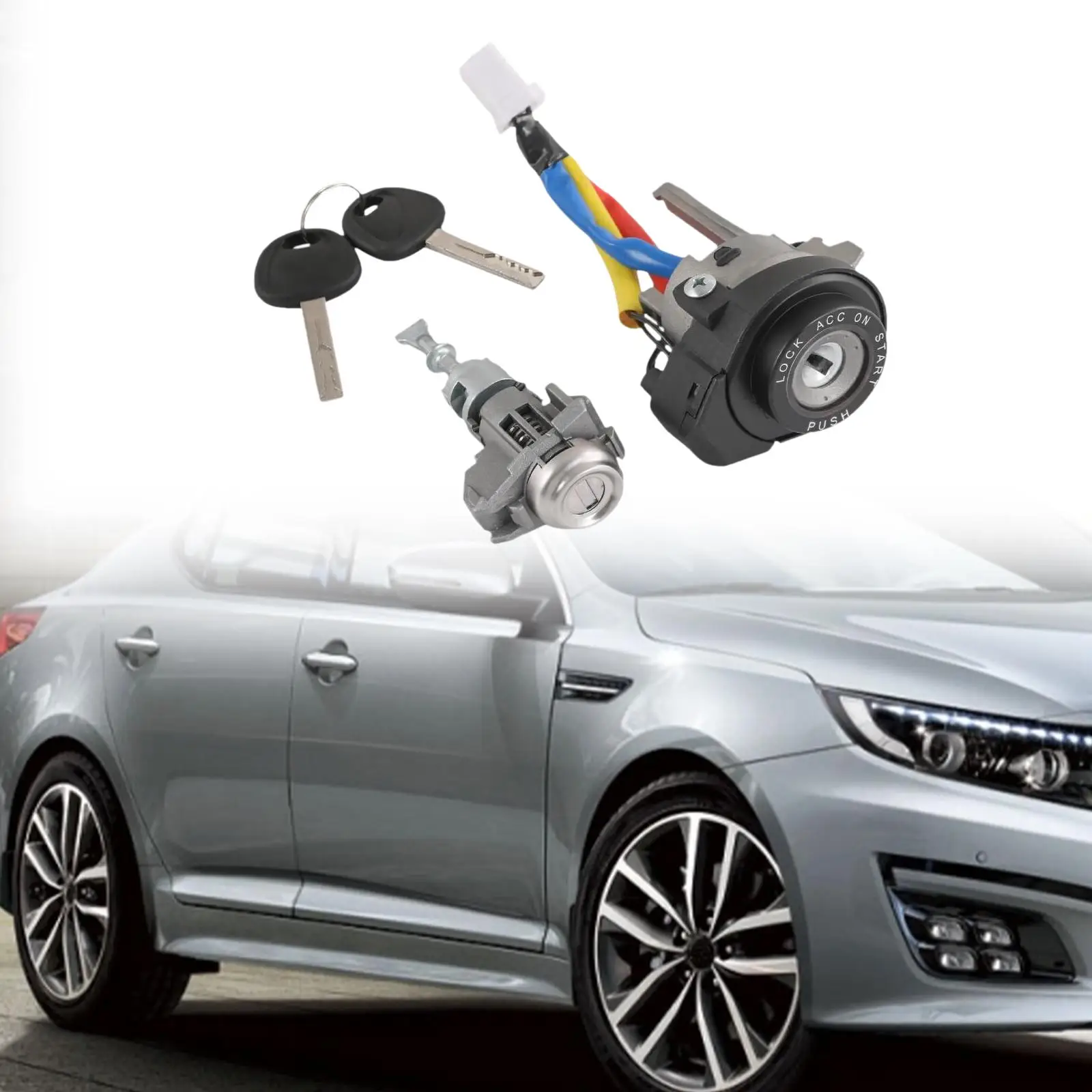 Ignition Lock Cylinder Switch T 81900-1WK00 with 2 Keys Easy to Install Accessories for Kia Optima 2011-2015 2013-2017
Ignition Lock Cylinder Switch T 81900-1WK00 with 2 Keys Easy to Install Accessories for Kia Optima 2011-2015 2013-2017
