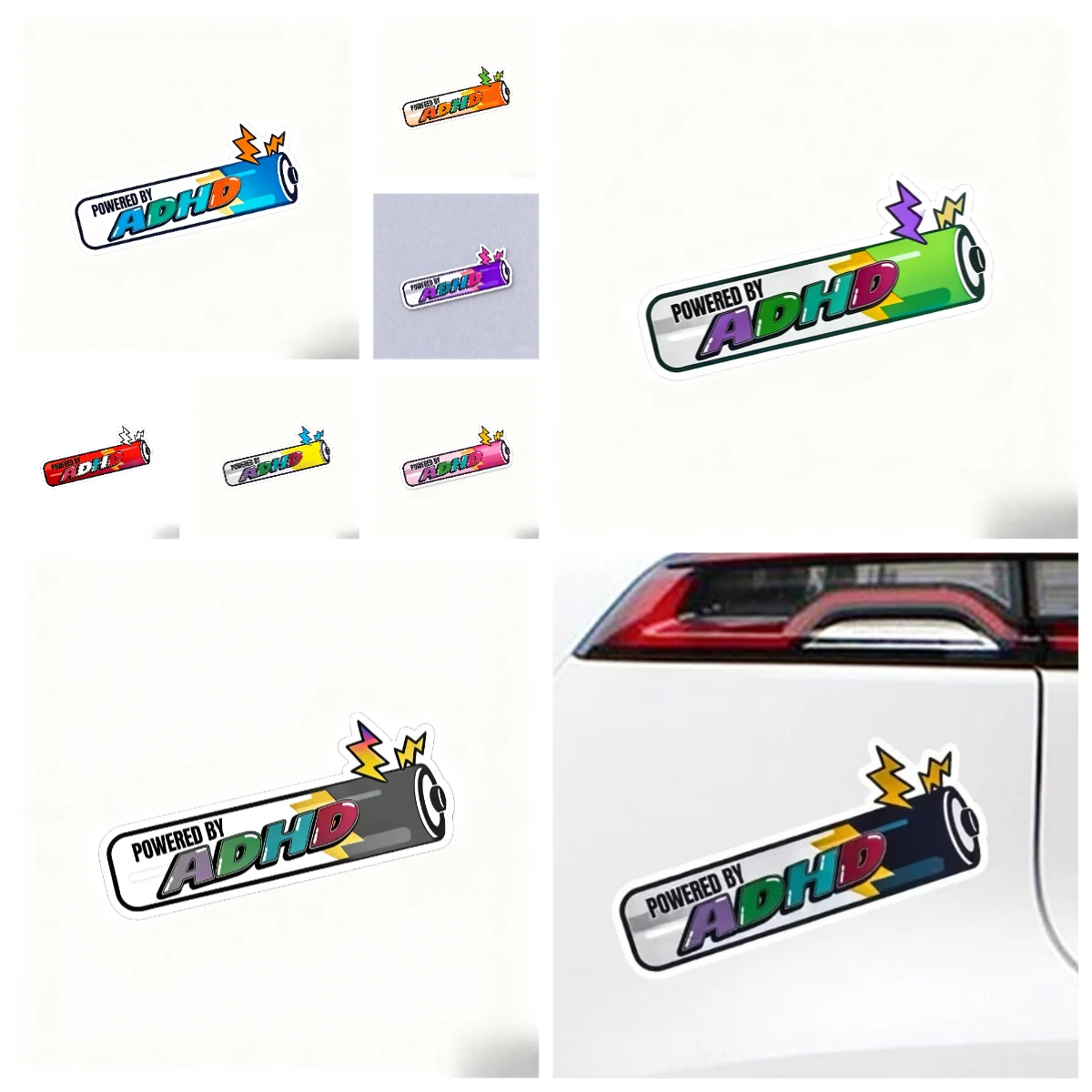 Powered By ADHD Funny Car Sticker Vinyl Decal Waterproof UV Protection for Auto Bumper Window Cute Car Sticker Decoration
Powered By ADHD Funny Car Sticker Vinyl Decal Waterproof UV Protection for Auto Bumper Window Cute Car Sticker Decoration