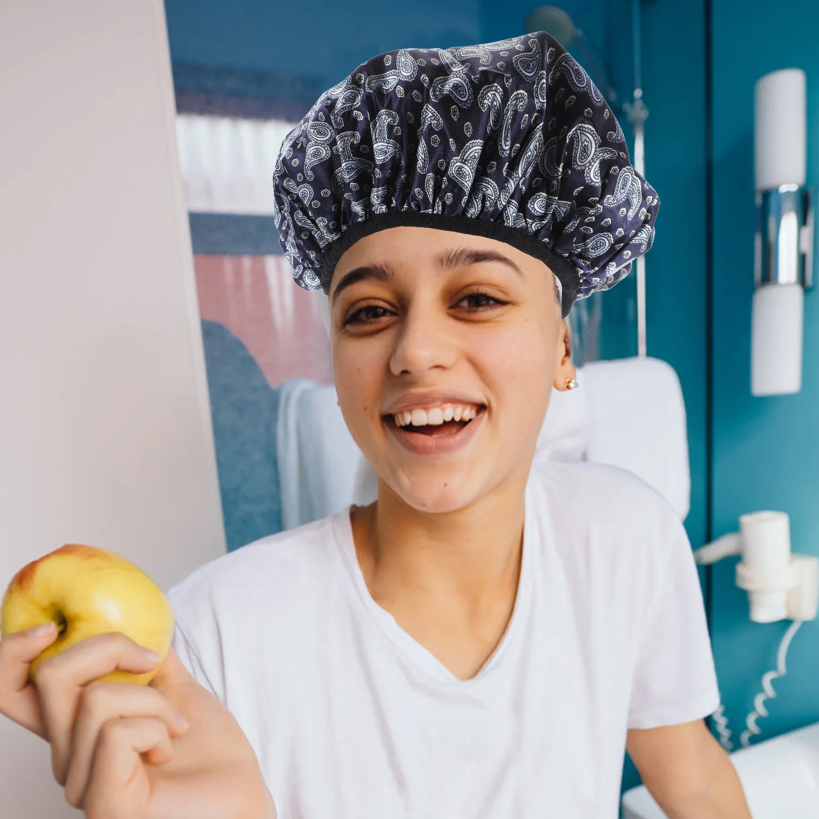 Waterproof Shower Cap Elastic Breathable Bath Cap Decorative Hair Bonnet for Spa Makeup Shower Hat Practical Hair Protection
Waterproof Shower Cap Elastic Breathable Bath Cap Decorative Hair Bonnet for Spa Makeup Shower Hat Practical Hair Protection