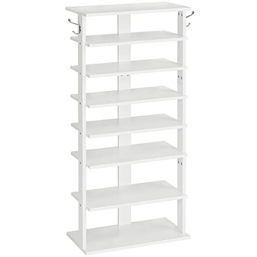 Vertical Shoe Rack Wooden Shoe Storage Organizer with Hooks Narrow Shoe Tower for 16 Pairs Space Saving for Entryway Living Roo
Vertical Shoe Rack Wooden Shoe Storage Organizer with Hooks Narrow Shoe Tower for 16 Pairs Space Saving for Entryway Living Roo