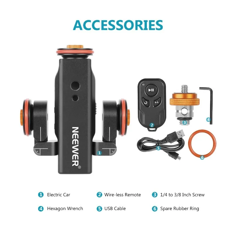 3Wheels Wireless Video Camera Dolly Speed Motorized Electric Track Rail Slider Dolly Car Compatible with Camera Gopro
3Wheels Wireless Video Camera Dolly Speed Motorized Electric Track Rail Slider Dolly Car Compatible with Camera Gopro