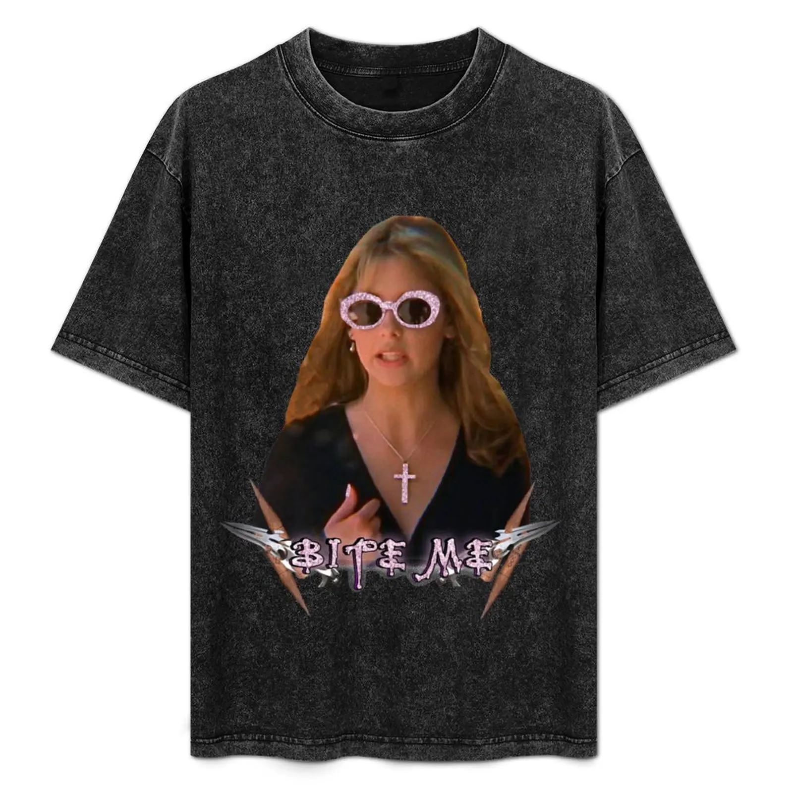 Buffy Summers - Bite Me T-Shirt Trendy Print Short Sleeve T-Shirt
Buffy Summers - Bite Me T-Shirt Trendy Print Short Sleeve T-Shirt