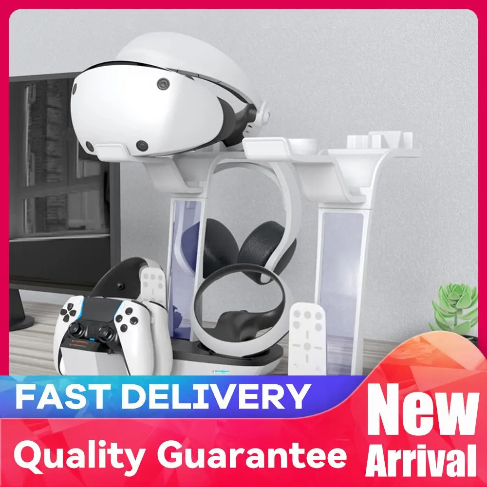 Controller Charger Professional Controller Charging Cradle LED Indicator Light Storage Helmet Earphones Bracket for PS5 PS VR2
Controller Charger Professional Controller Charging Cradle LED Indicator Light Storage Helmet Earphones Bracket for PS5 PS VR2
