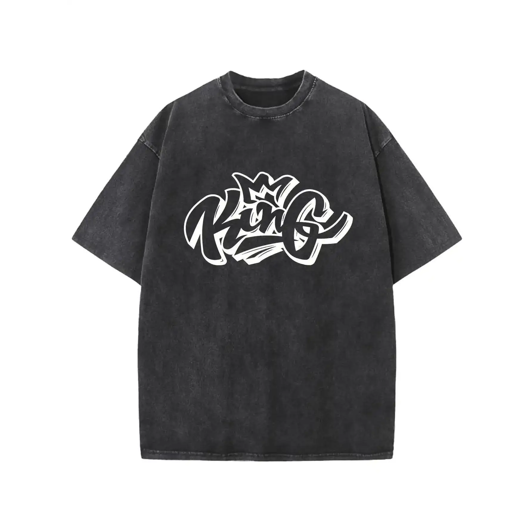 "King Graffiti T-Shirt for Men & Women | Vintage Washed Crown Graphic Tee | Retro Hip Hop Streetwear Top"
"King Graffiti T-Shirt for Men & Women | Vintage Washed Crown Graphic Tee | Retro Hip Hop Streetwear Top"